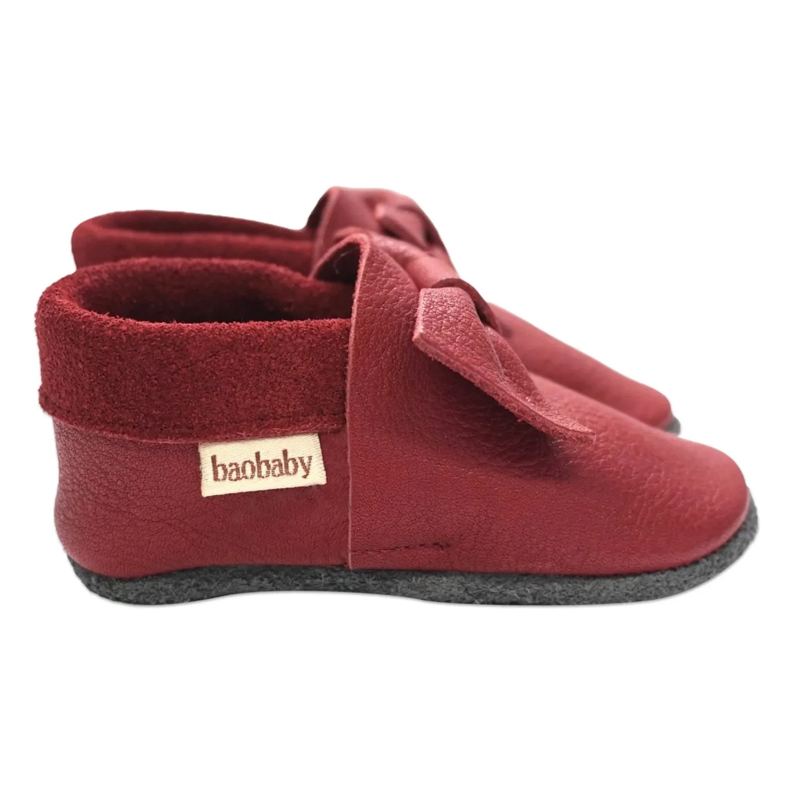 Baobaby - Pantuflas anudadas | Rojo cereza