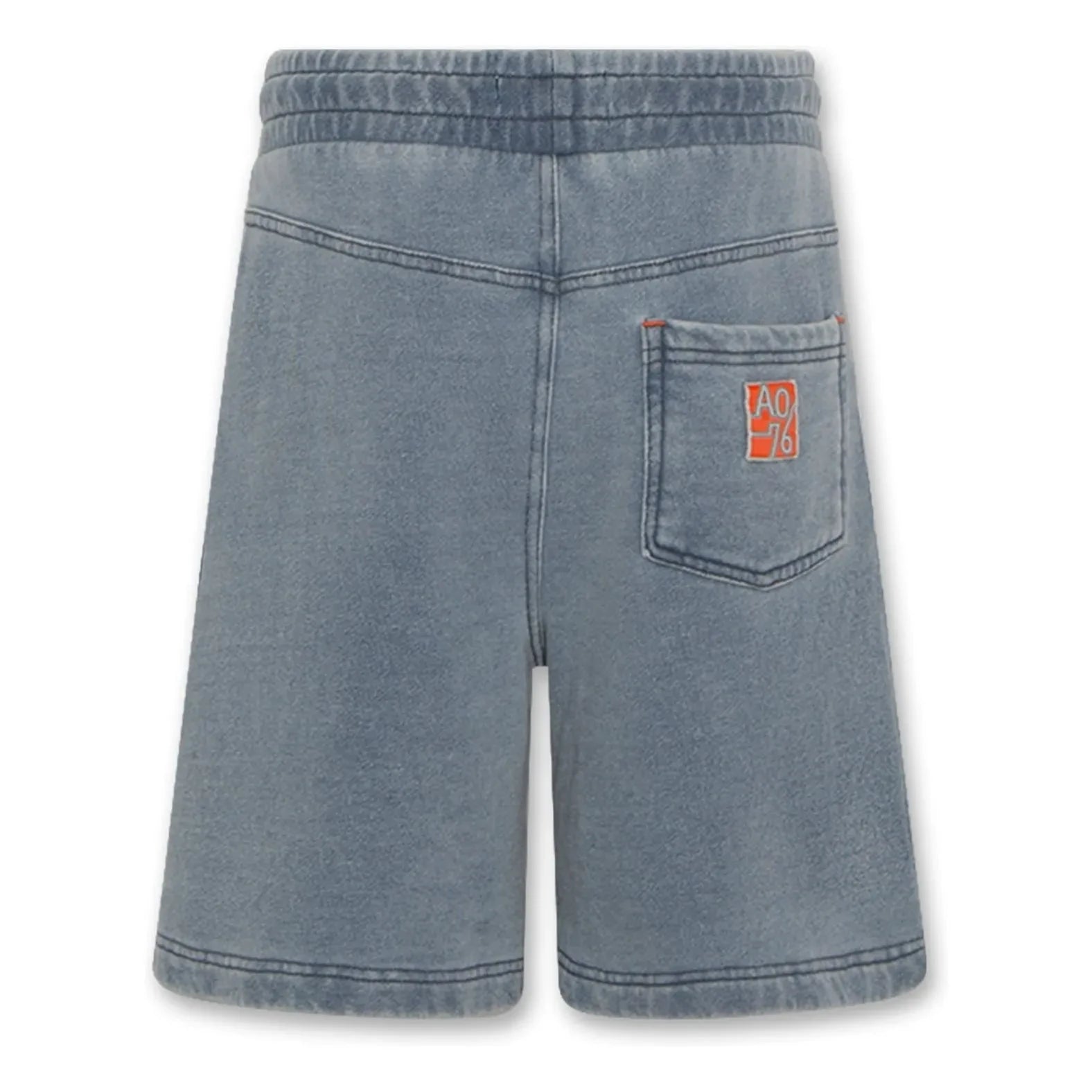 AO76 - Shorts de mezclilla de algodón reciclado Alex Geri | Azul Claro