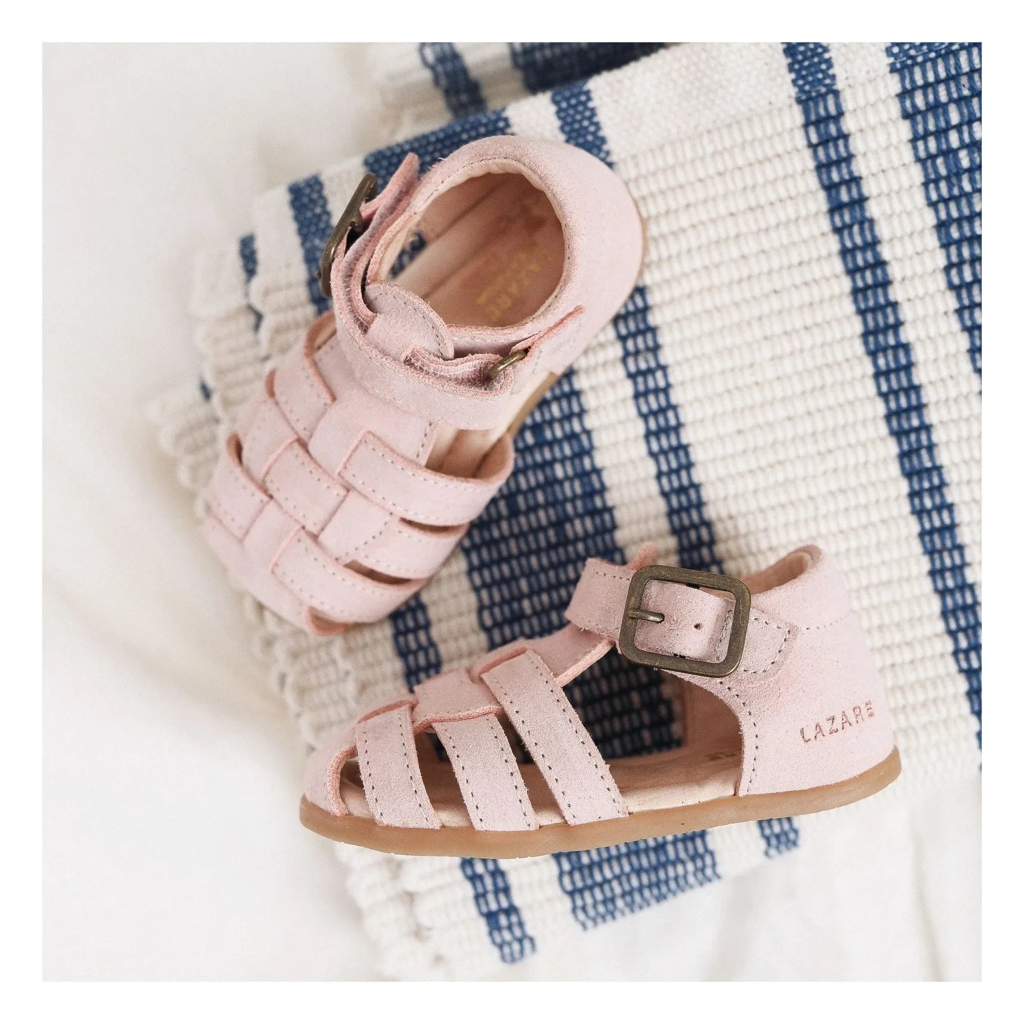 Lazare - Sandalias de ante Ernest | Rosa empolvado