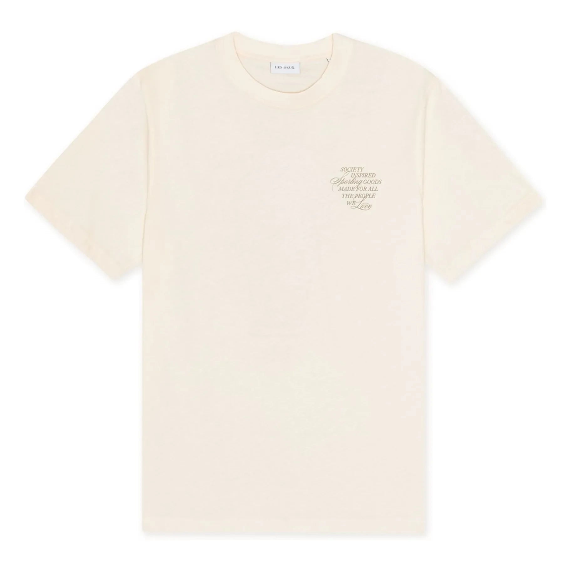 Les Deux - Camiseta Ben Faience de algodón orgánico | Crema