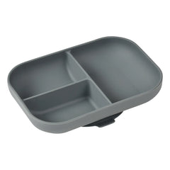 Béaba - Plato de silicona con compartimentos | Gris carbón