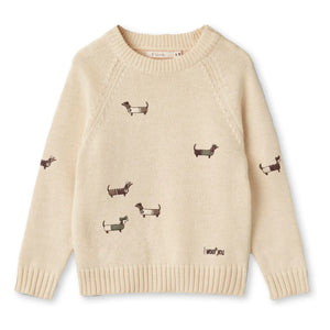 Fliink - Sudadera de algodón orgánico Mahdi Dogs | Crudo