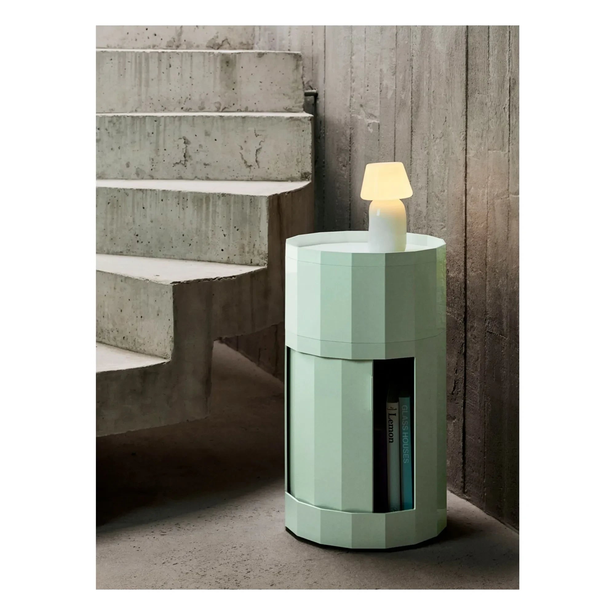Hay - Mueble de almacenamiento Facet H49 cm | Menta Clara