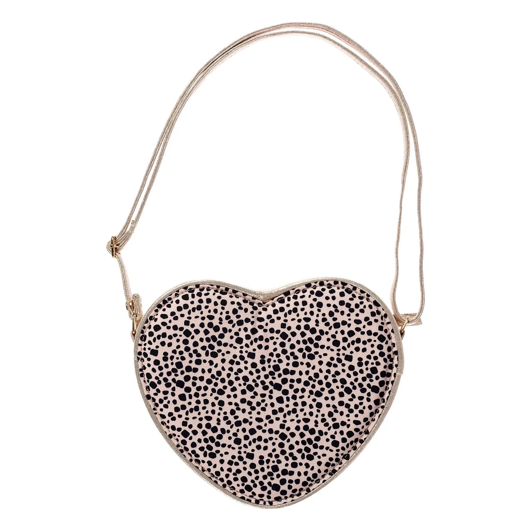 Rockahula Kids - Bolso corazón de leopardo | Beige