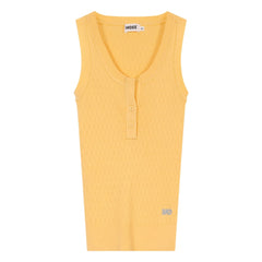 Indee - Camiseta de tirantes acanalada Volga | Amarillo