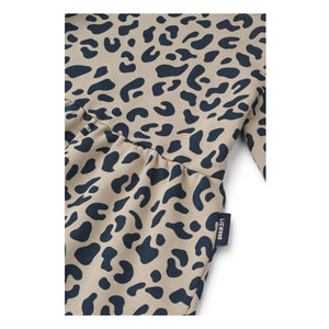 Liewood - Lia Leopard Organik Pamuk Sweat Elbise | Bej