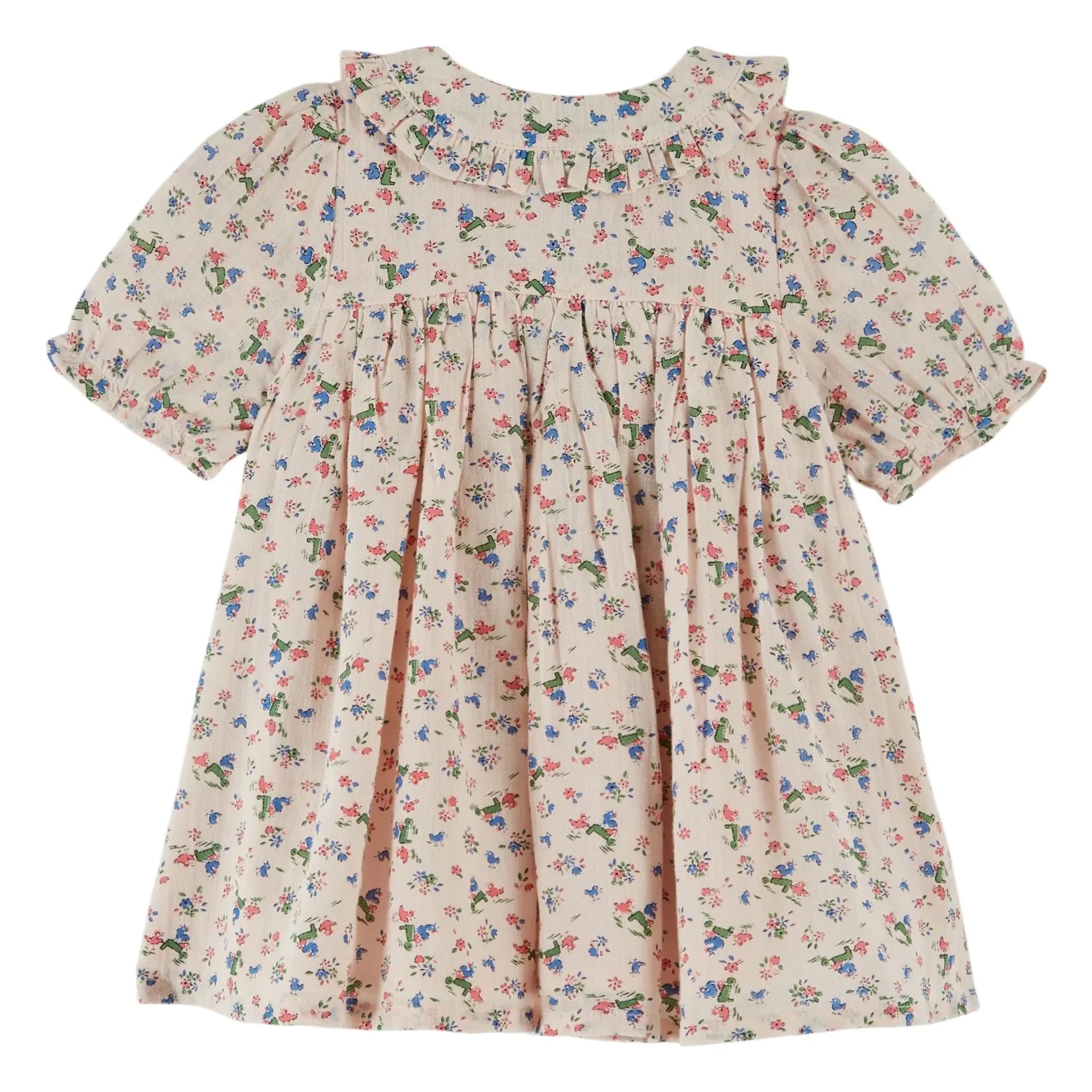 Emile et Ida - Vestido de flores grandes | Crema