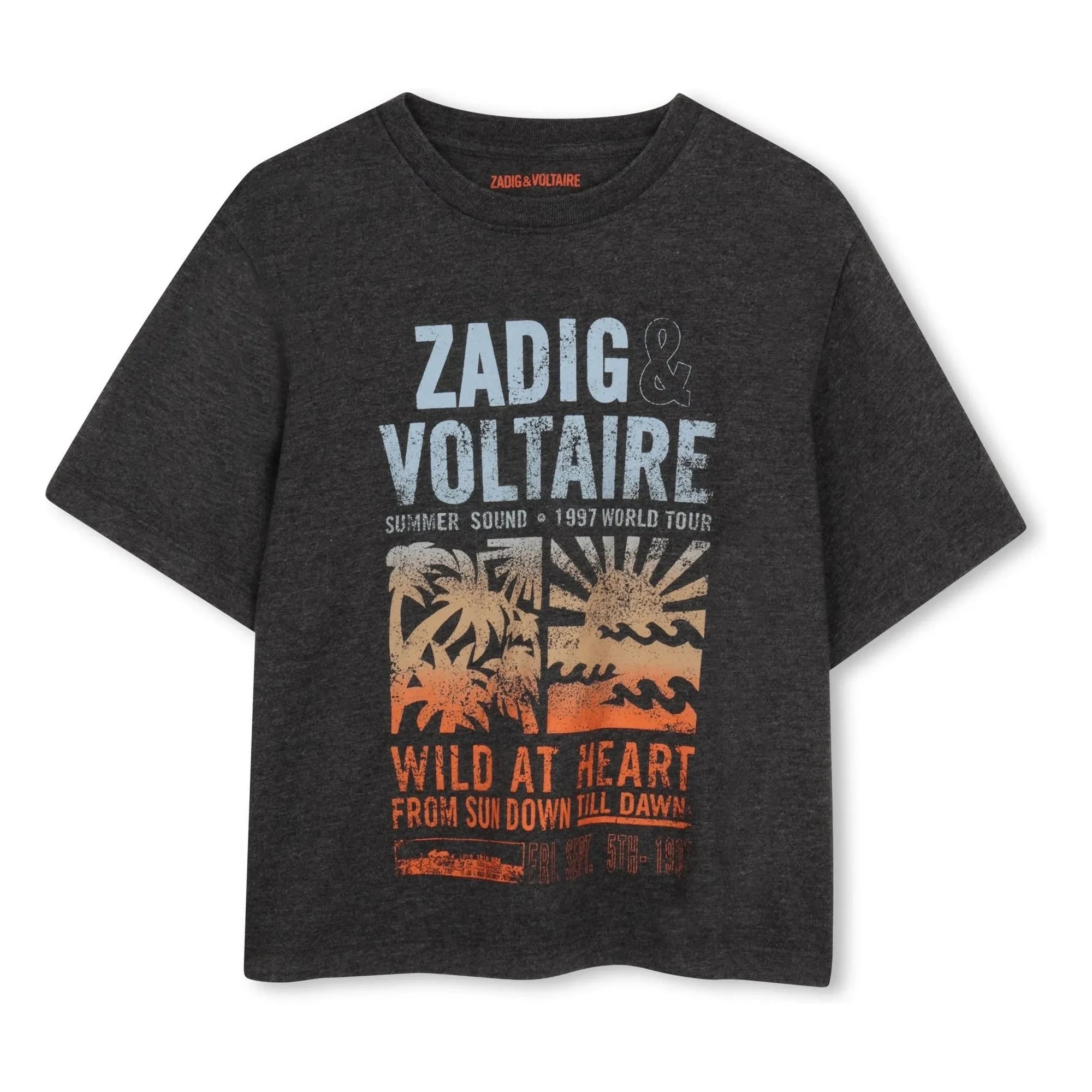 Zadig & Voltaire - Wild At Heart Tişört | Kömür grisi