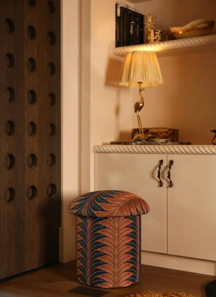 Doing Goods - Milo Palm Taburete de Palmera | Azul