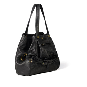 Jérôme Dreyfuss - Bolso de mano Billy de piel de cordero - M | Negro