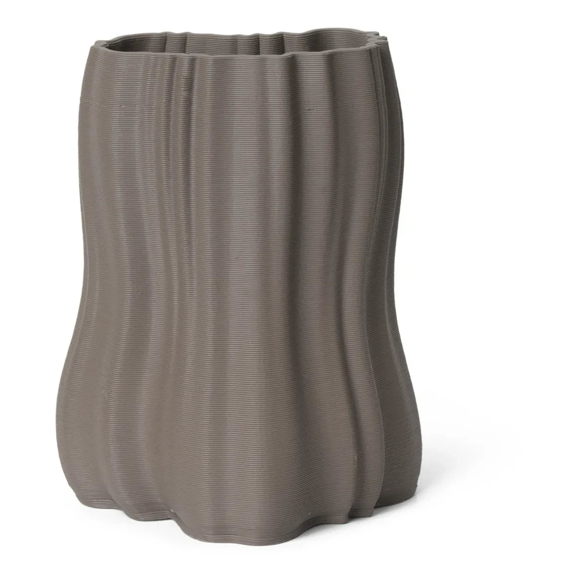 Ferm Living - Jarrón Moire | Gris carbón