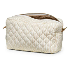 Cam Cam - Neceser de maquillaje a rayas Camel