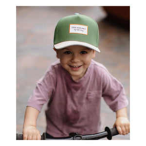 Hello Hossy - Gorra con visera curvada pequeña de algodón orgánico | Verde