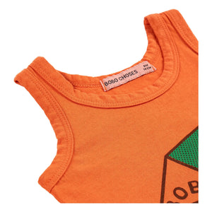 Bobo Choses - Camiseta sin mangas de algodón orgánico | Naranja