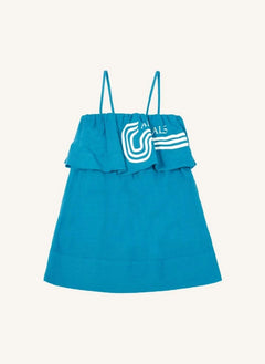 The Animals Observatory - Vestido con estampado de animales Dover | Azul Celeste