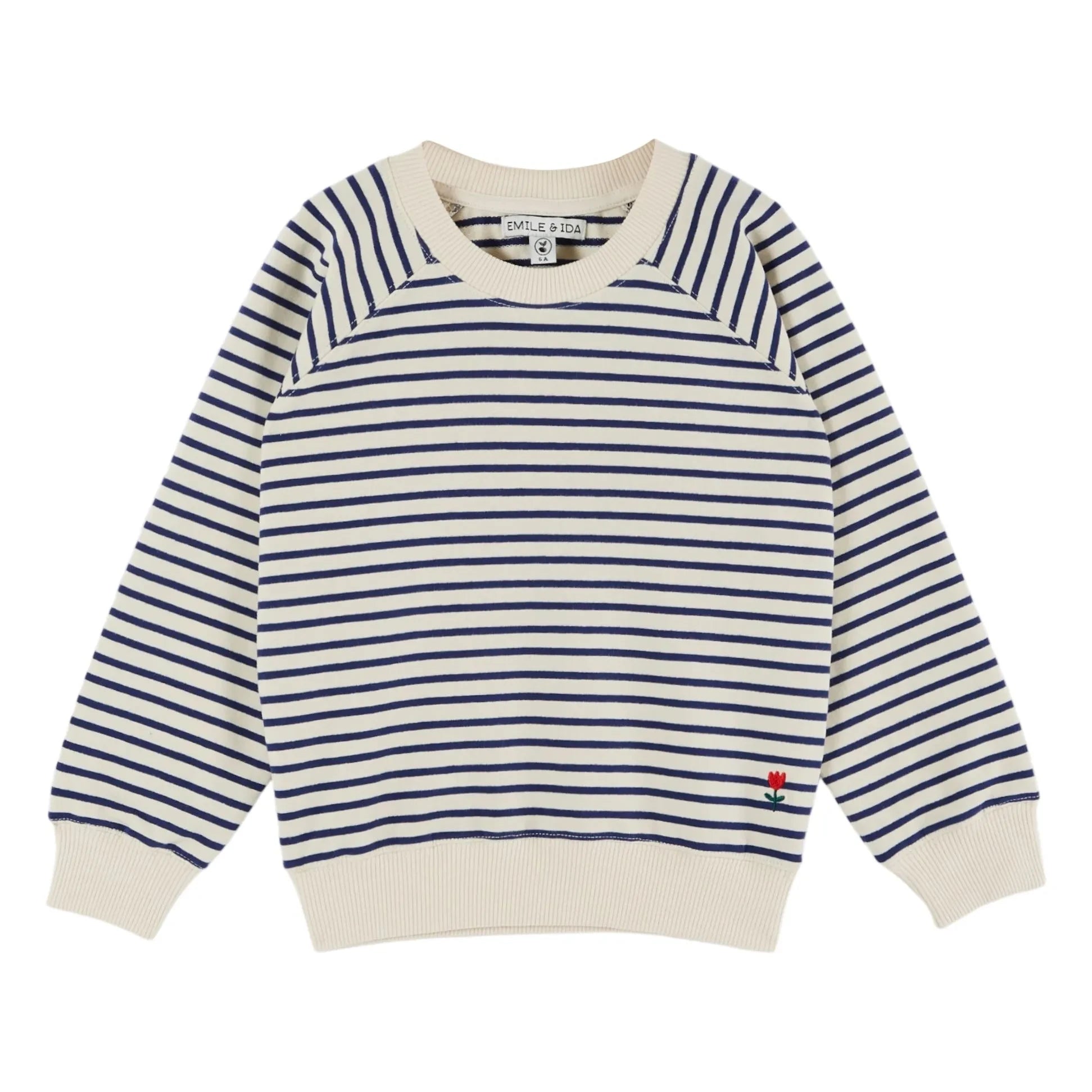 Emile et Ida - Sudadera de rayas | Azul marino