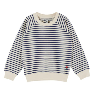 Emile et Ida - Sudadera de rayas | Azul marino