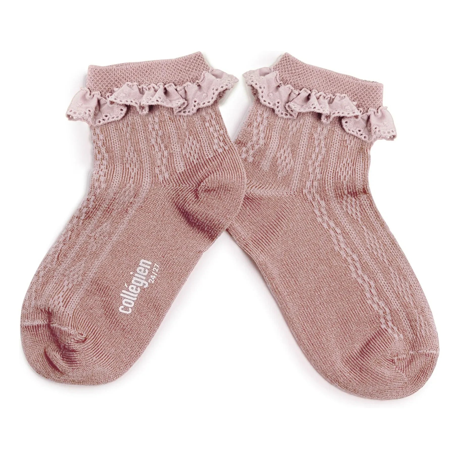 Collégien - Calcetines Marie-Antoinette | Rosa empolvado