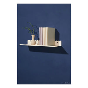 Nobodinoz - Estante de pared Vibes 50x16 cm | Marfil