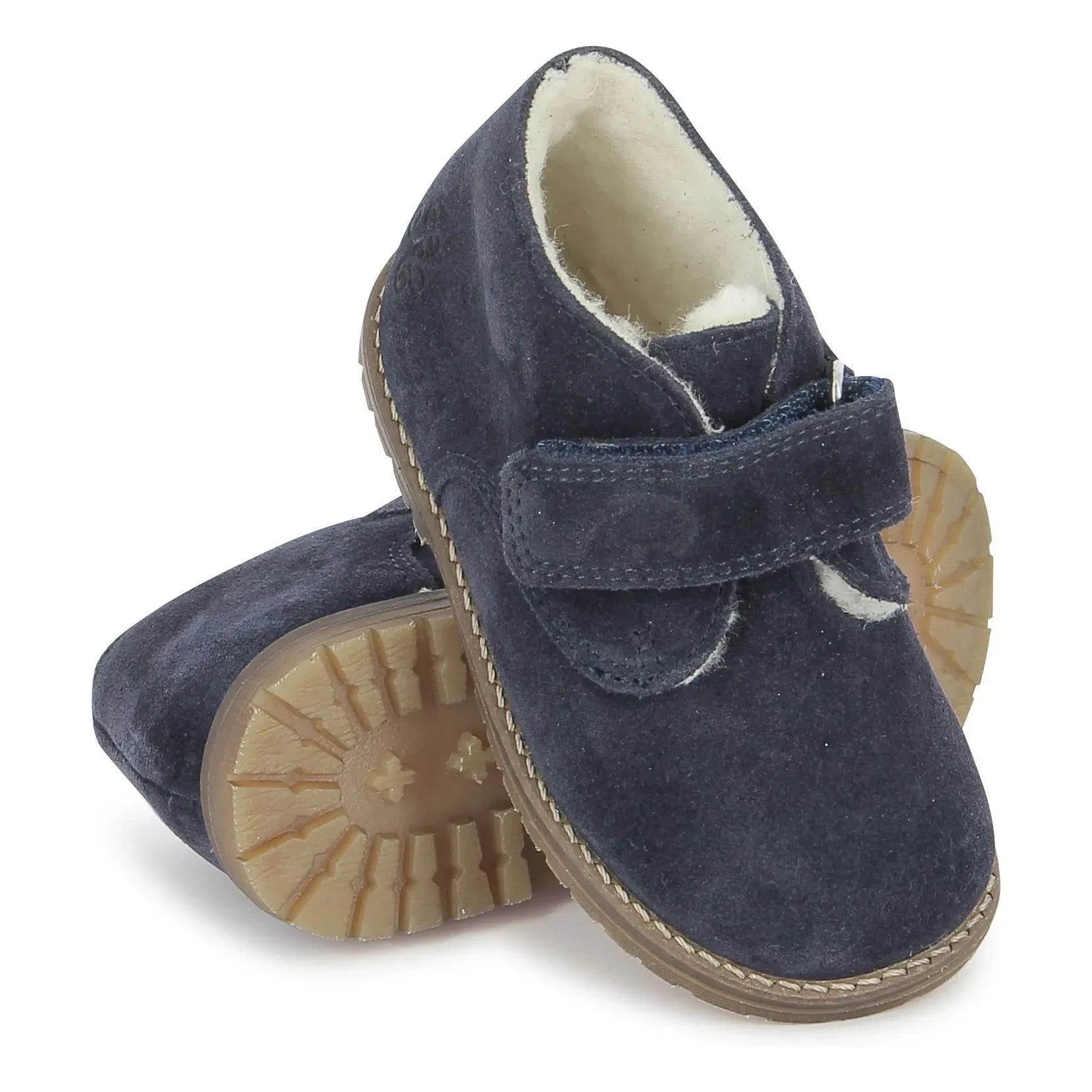 Tartine et Chocolat - Botines de terciopelo Easy Fur | Azul marino