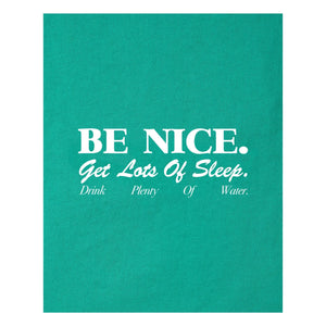 Sporty & Rich - Be Nice T-shirt Geri dönüştürülmüş pamuk | Turkuaz