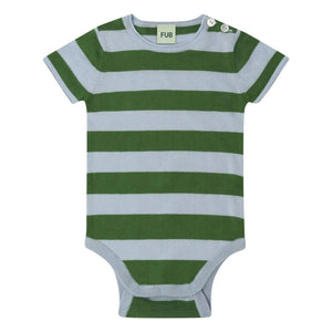 FUB - Body de algodón orgánico a rayas | Verde