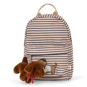 Konges Sløjd - Mochila Nohr Mini a Rayas | Beige