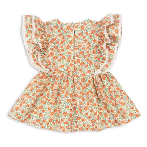 Konges Sløjd - Blusa Verbena de algodón orgánico | Naranja