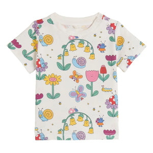 Stella McCartney Kids - Camiseta de algodón orgánico | Marfil