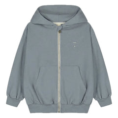 Gray Label - Organik pamuk fermuarlı sweatshirt | Gri