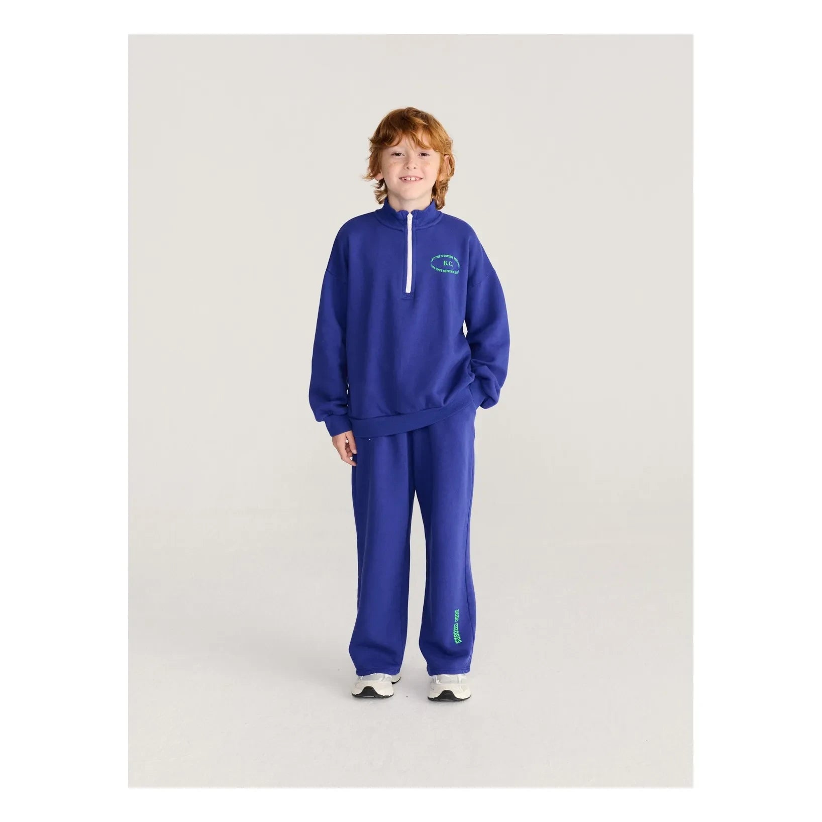 Bobo Choses - Sudadera con cremallera de algodón orgánico de Columbia Británica | Azul marino