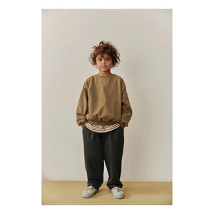 Gray Label - Pantalones negros de algodón orgánico talla grande