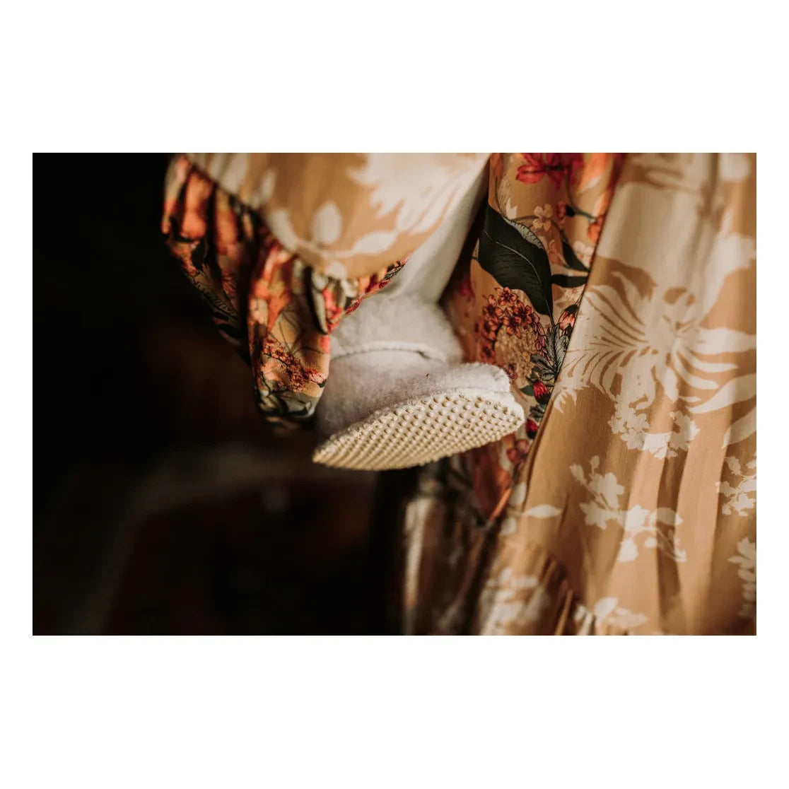 Alwero - Pantuflas de bebé de piel de oveja | Crema