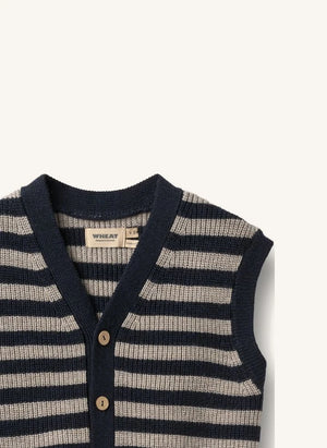 Wheat - Chaleco sin mangas Pete de lana merino | Beige