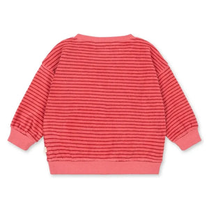 Konges Sløjd - Sudadera Itty a Rayas de Algodón Orgánico | Rosa