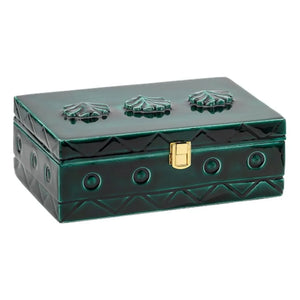 Anna + Nina - Caja de joyas de madera Tide | Verde