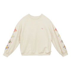 a.p - Sudadera de Algodón Orgánico Bordado | Arena