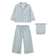 Tinycottons - Pijama azul claro para perros