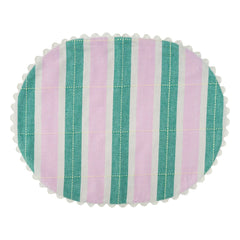 Tarta Gelatina - Manteles individuales de algodón orgánico - Set de 2 | Verde
