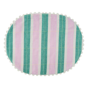Tarta Gelatina - Manteles individuales de algodón orgánico - Set de 2 | Verde