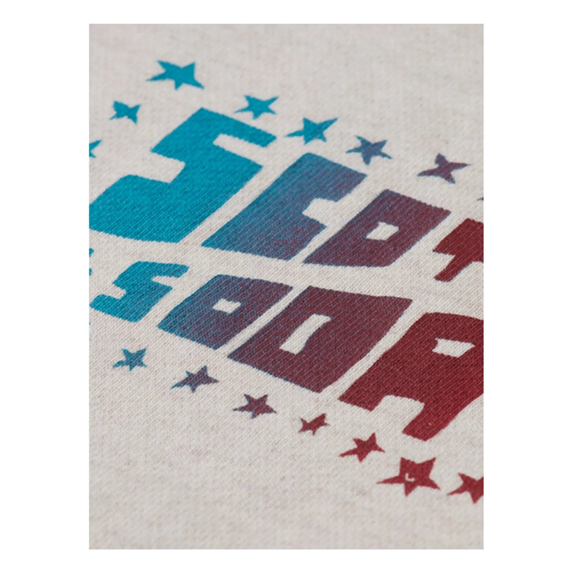 Scotch & Soda - Sudadera con logotipo y estampado de algodón orgánico | Blanco jaspeado