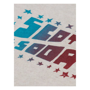 Scotch & Soda - Sudadera con logotipo y estampado de algodón orgánico | Blanco jaspeado