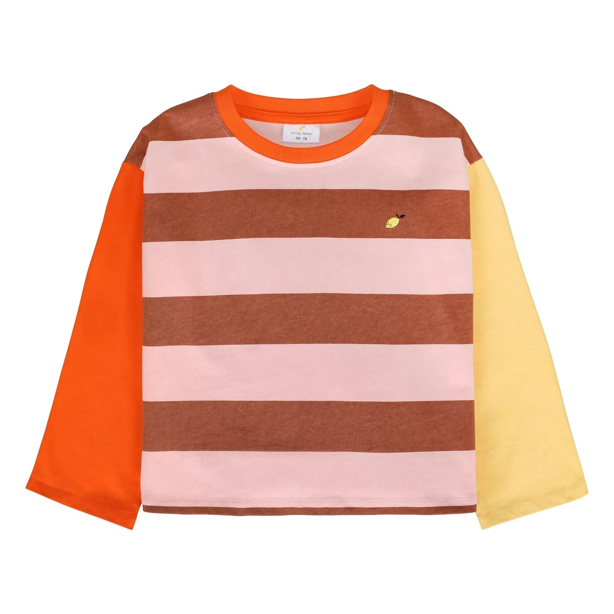 Sticky Lemon - Camiseta de rayas de limón | Naranja