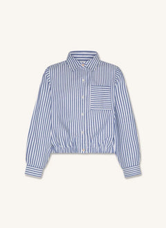AO76 - Camisa de Rayas Angele | Azul
