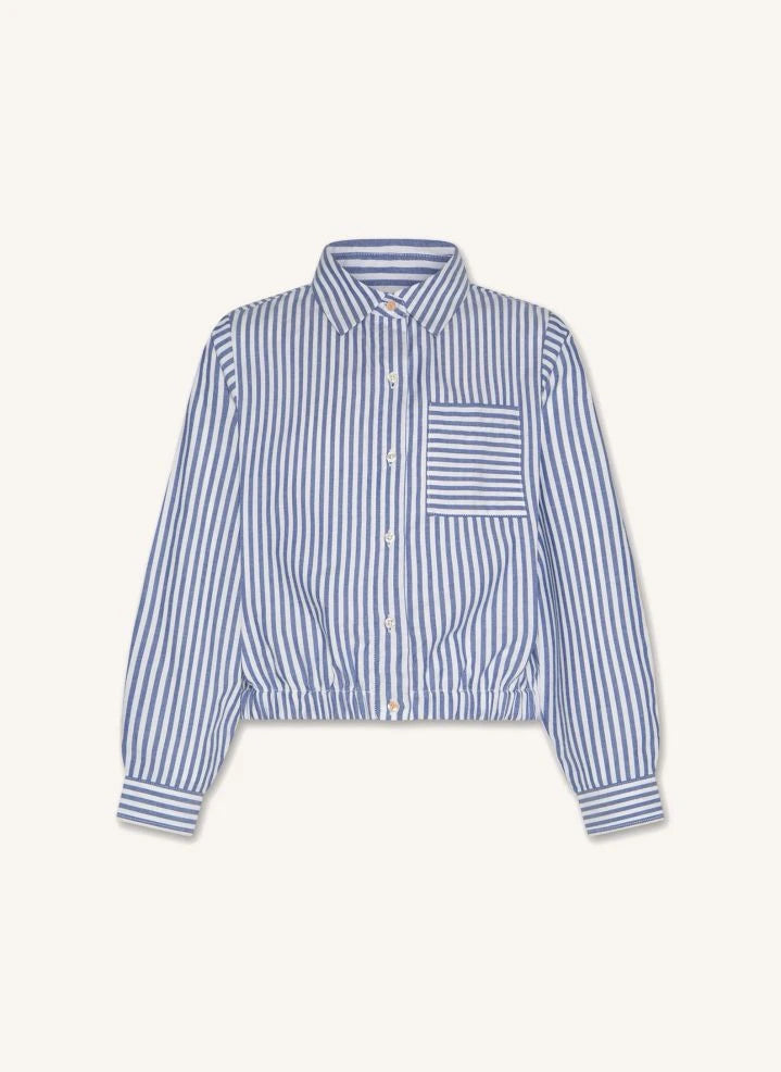 AO76 - Camisa de Rayas Angele | Azul