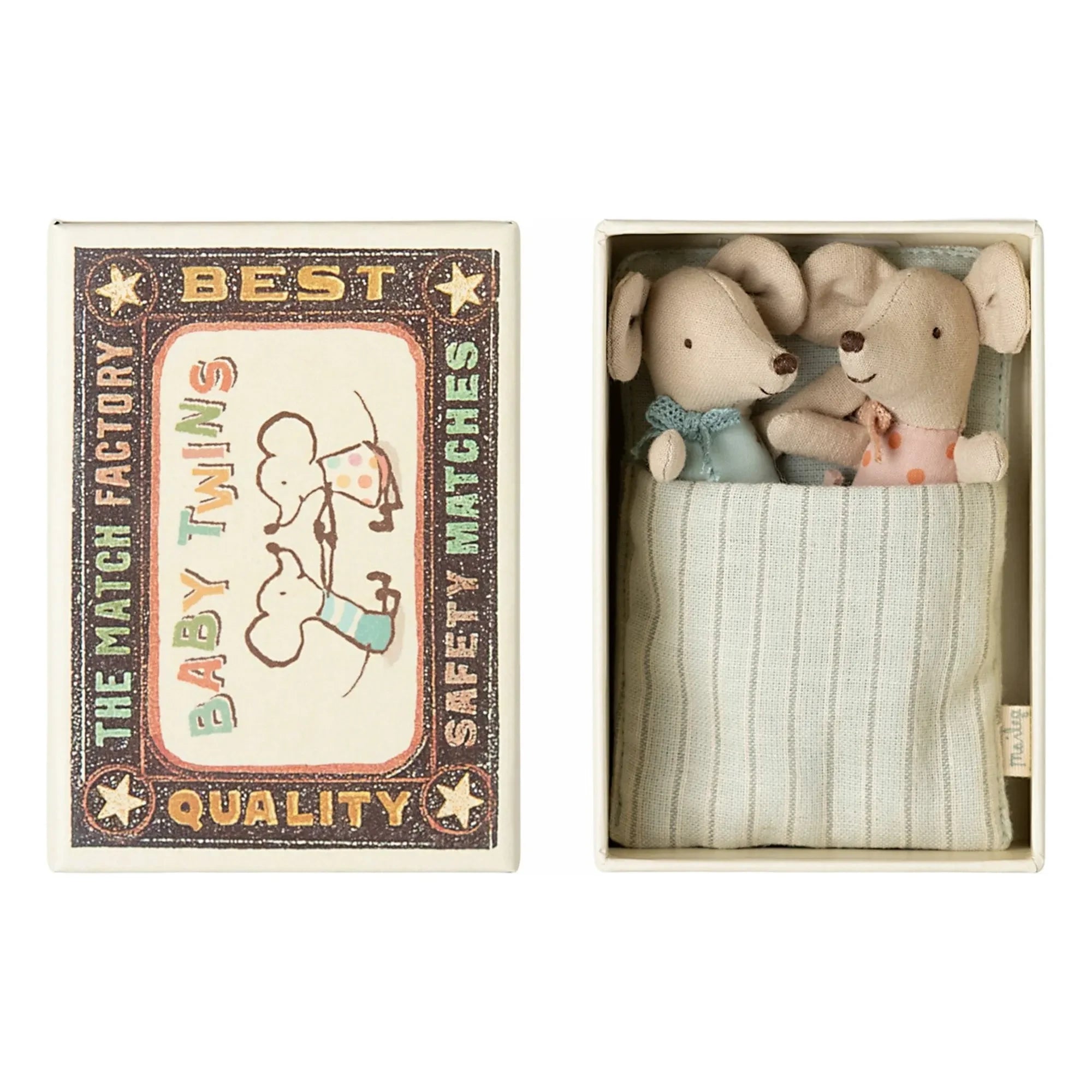 Maileg - Ratones gemelos en cajas