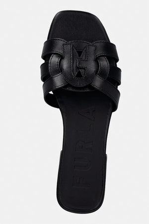 Pantuflas de cuero para mujer Furla Summer