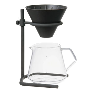 Kinto - Juego de tazas de café lenta - 4 tazas | Negro
