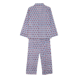 SISSEL EDELBO - Pijama de algodón orgánico | Azul