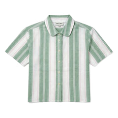 Smallable Kid - Camisa a rayas Sawyer | Verde menta